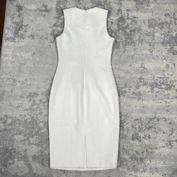 Elizabeth & James Dress Sapphire White Bodycon Sleeveless w/ Center Cut Out - Picture 10 of 13